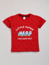 Nottie Planet Shortsleeve Hero Print T-Shirt-Red