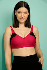 Cotton Rich Non-Padded Non-Wired Full Cup Bra-BR0763P1432B