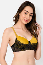 Padded Underwired Full Cup Multiway Bra in Olive Green