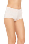 Mid Waist Animal Print Boyshorts in Nude Colour