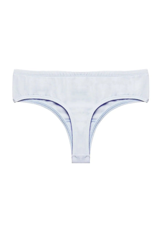 Low Waist Thong in Baby Blue - Cotton