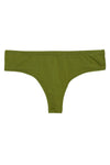 Low Waist Thong in Olive Green - Cotton