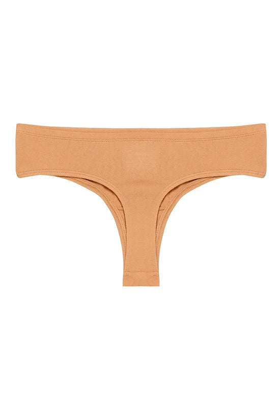 Low Waist Thong in Nude Colour - Cotton