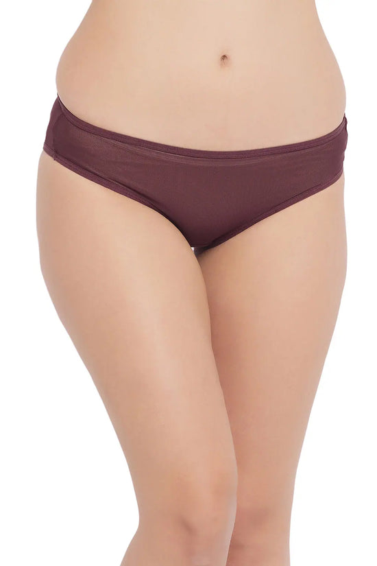 Low Waist Bikini Panty in Brown