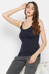 Camisole in Navy - Cotton