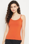 Chic Basic Camisole in Orange - Cotton