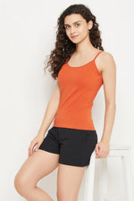 Chic Basic Camisole in Orange - Cotton