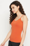 Chic Basic Camisole in Orange - Cotton