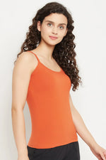 Chic Basic Camisole in Orange - Cotton