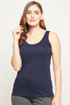 Chic Basic Tank Top in Navy Blue - 100% Cotton