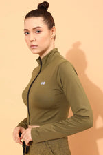 Women Solid Standard Green Jacket