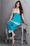 7 Pcs Nightwear Set in Blue - Satin