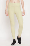 High Rise Active Tights in Sage Green with Side Pocket