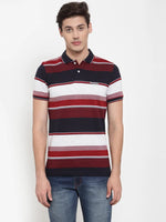 Rodamo Maroon Polo T-Shirts-111600107-L