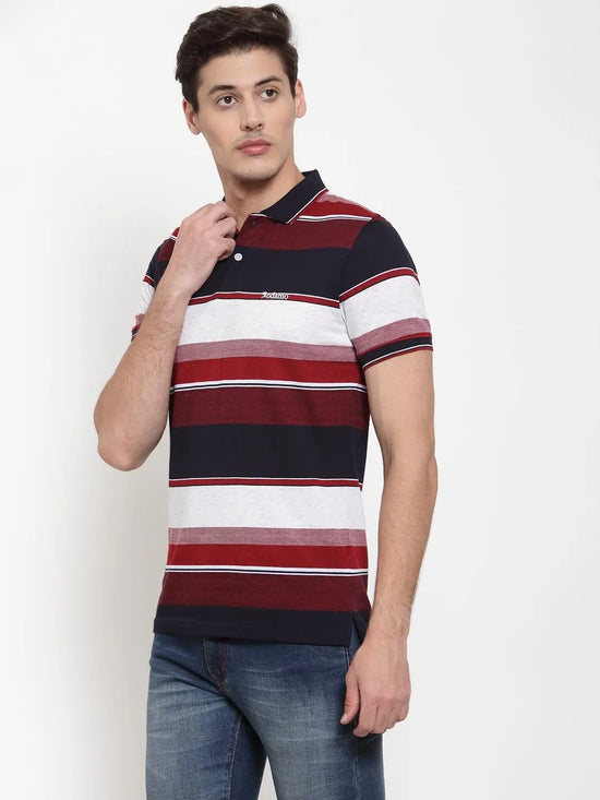 Rodamo Maroon Polo T-Shirts-111600107-L