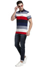 Rodamo Multi Striped Polo T-Shirts-111630101-L