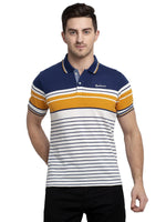 Rodamo Multi Striped Polo T-Shirts-111610103-L