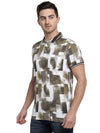 Rodamo Green Printed Polo T-Shirts-111680102-L