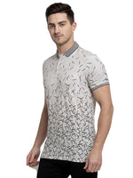 Rodamo Green Printed Polo T-Shirts-111650102-L