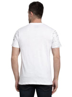 Rodamo White Round Neck T-Shirts-111740101-L