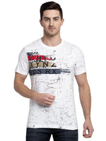 Rodamo White Round Neck T-Shirts-111740101-L