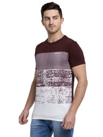 Rodamo Brown Round Neck T-Shirts