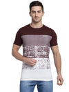 Rodamo Brown Round Neck T-Shirts