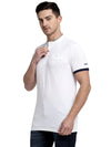 Rodamo White Lycra Henley T-shirts