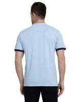 Rodamo Blue Lycra Henley T-shirts-111760102-L