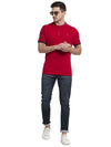 Rodamo Red Lycra Henley T-shirts