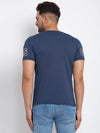 Rodamo Blue Round Neck T-shirts-111780101-L