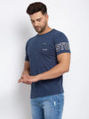 Rodamo Blue Round Neck T-shirts-111780101-L