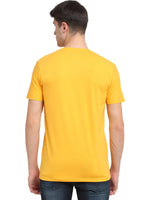 Rodamo Mustard Round Neck T-shirts-111830108-L