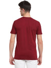 Rodamo Maroon Round Neck T-shirts