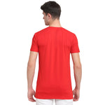 Rodamo Red Round Neck T-shirts-111830106-L