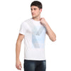 Rodamo White Printed Round Neck T-shirts-111840101-L