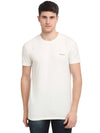 Rodamo White Round Neck T-shirts-111830109-L