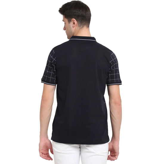 Rodamo Navy Blue Polo T-Shirts-111900101-L