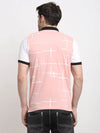 Rodamo Pink Printed Polo T-Shirts