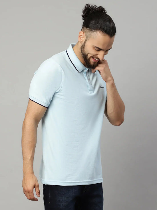 Rodamo Blue Polo T-Shirts-112060105-L