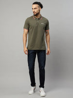 Rodamo Olive Polo T-Shirts-112060104-L