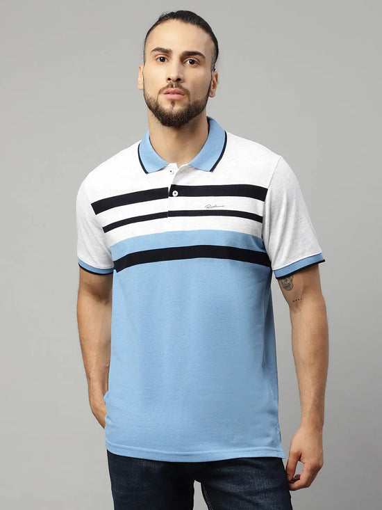 Rodamo Multi Stripes Polo T-Shirts-112110101-L