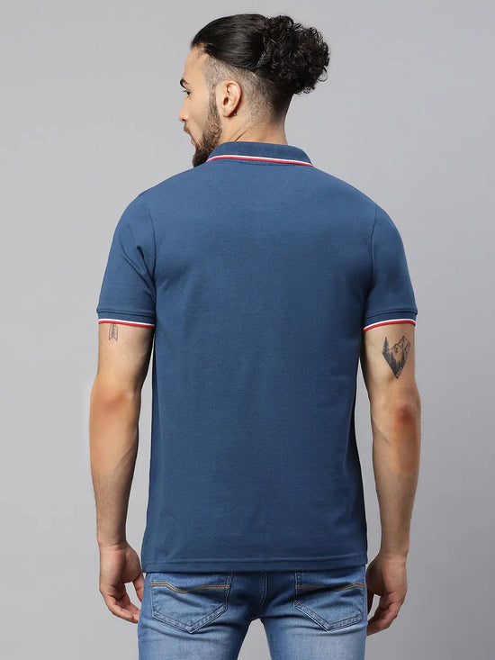 Rodamo Blue Polo T-Shirts-112060107-L