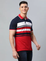 Rodamo Multi Stripes Polo T-Shirts-112070101-L