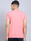 Rodamo Pink Printed Round Neck T-shirts-112170101-L