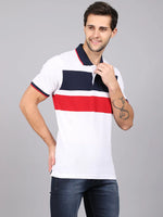 Rodamo Multi Stripes Polo T-Shirts-112280101-L