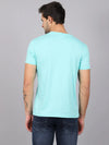 Rodamo Green Printed Round Neck T-shirts-112320101-L