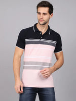 Rodamo Multi Stripes Polo T-Shirts-112350101-L