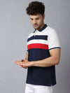 Rodamo Multi Stripes Polo T-Shirts-112460101-L