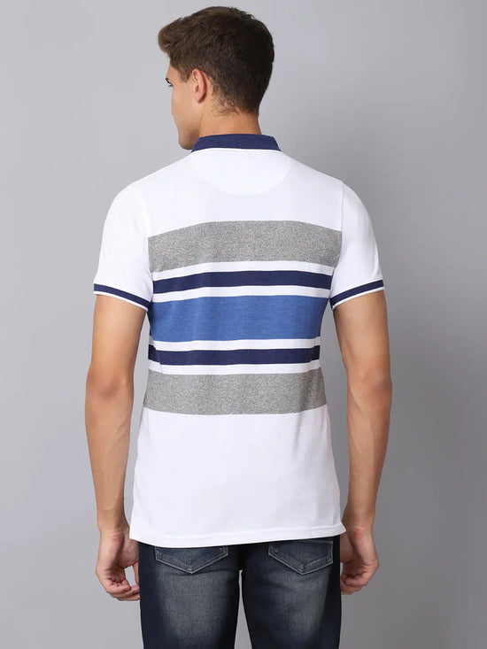 Rodamo Multi Stripes Polo T-Shirts-112400101-L